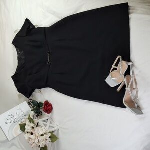 Preston & York Black Midi Dress Office Wear Business Casual Meeting Dress